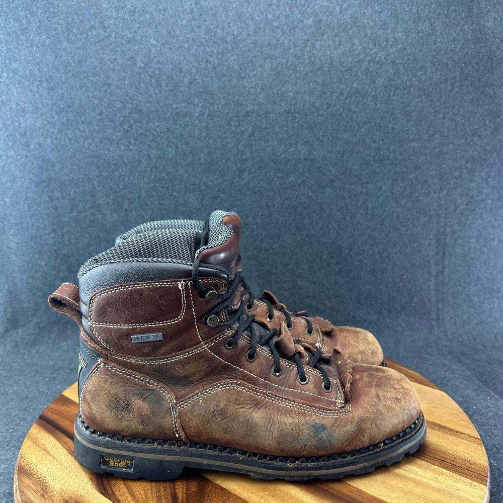 Georgia Boot AMP LT 6" Logger Low Heel Waterproof Work Boot GB00270 Mens 11.5M